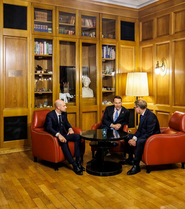 Bundesaussenminister Johann Wadephul nimmt am Treffen der Aussenminister des Weimarer Dreiecks teil. 