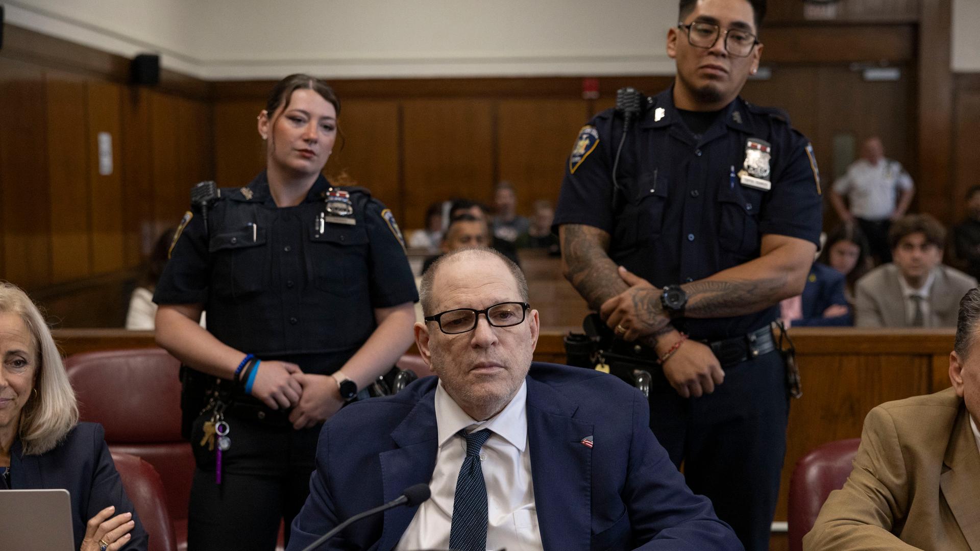 Harvey Weinstein im Gerichtssaal.