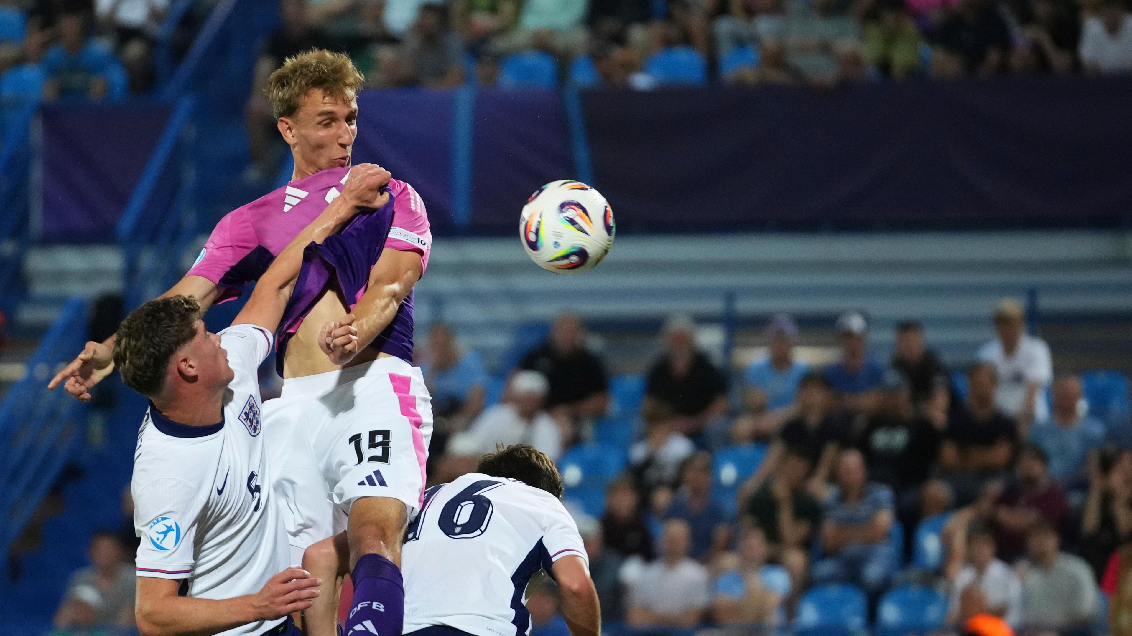 U21-EM, England - Deutschland: Nelson Weiper köpft das zweite Tor für Deutschland