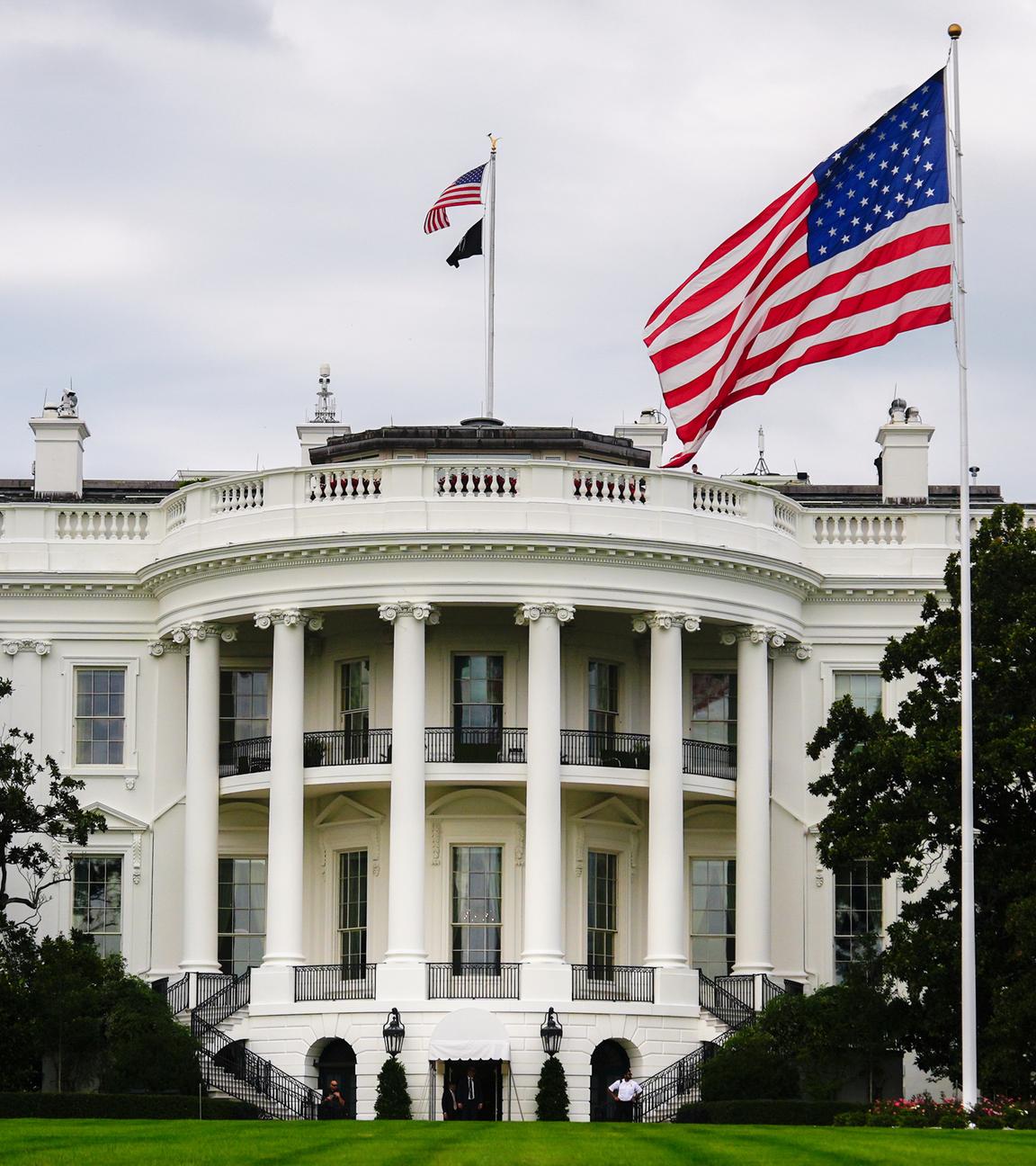  Blick auf das Weiße Haus.