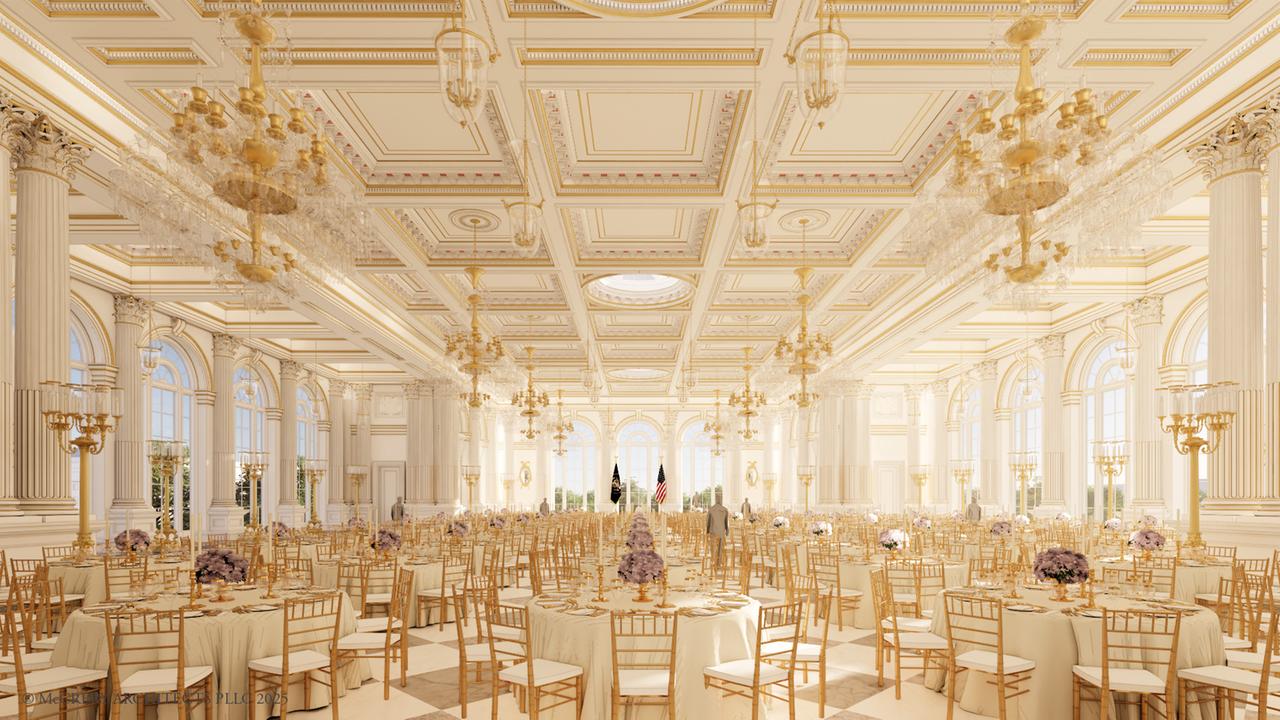 Geplanter Ballsaal im Ostflügel des Weißen Hauses in Washington D.C.
