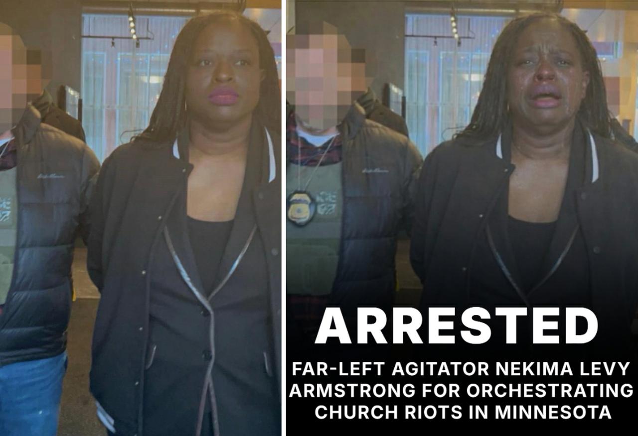 Weißes Haus postet Fake-Foto der Festnahme einer Aktivistin - das Bild wurde so mit KI manipuliert, dass die Festgenommene weint 