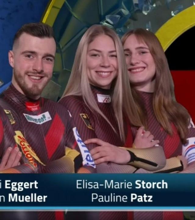Deutsche Teamstaffel in Altenberg.