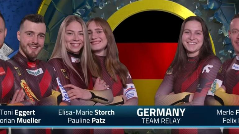 Deutsche Teamstaffel in Altenberg.