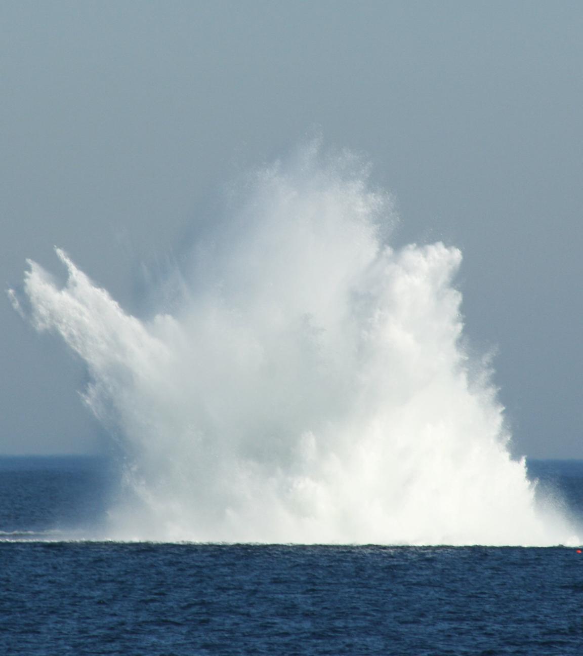 In der Ostsee wird eine Weltkriegsbombe gesprengt