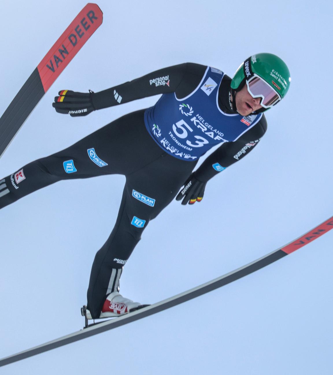 Wendelin Thannheimer (Deutschland) ist in Aktion. 