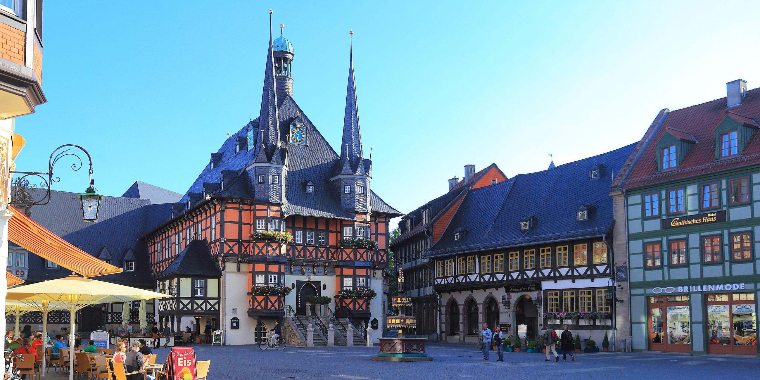 Marktplatz von Wernigerode im Harz