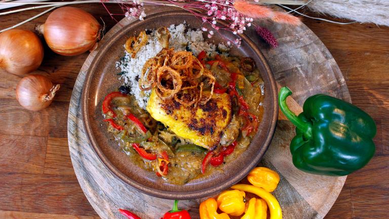 Westafrikanisches Hähnchen "Yassa"