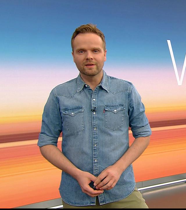 Benjamin Stöwe präsentiert das Wetter