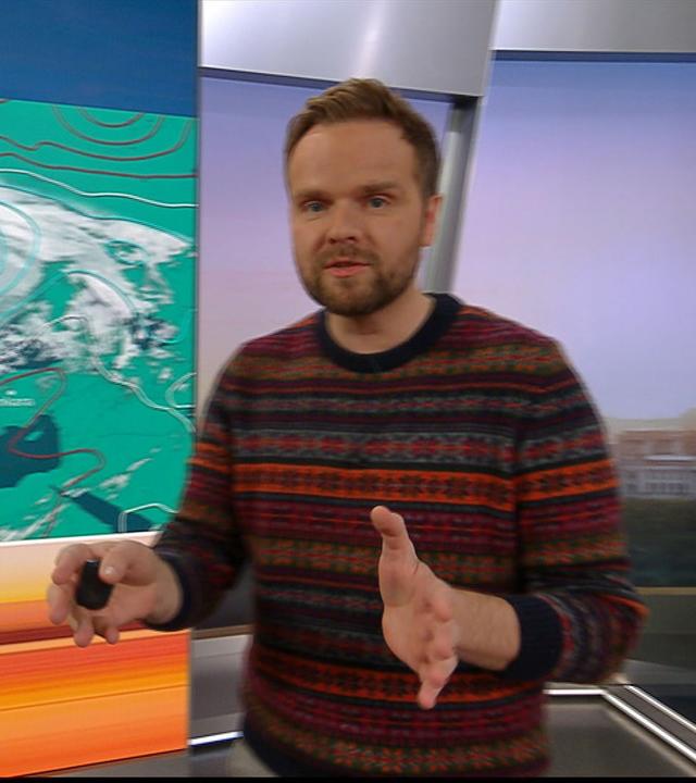 Benjamin Stöwe präsentiert das Wetter