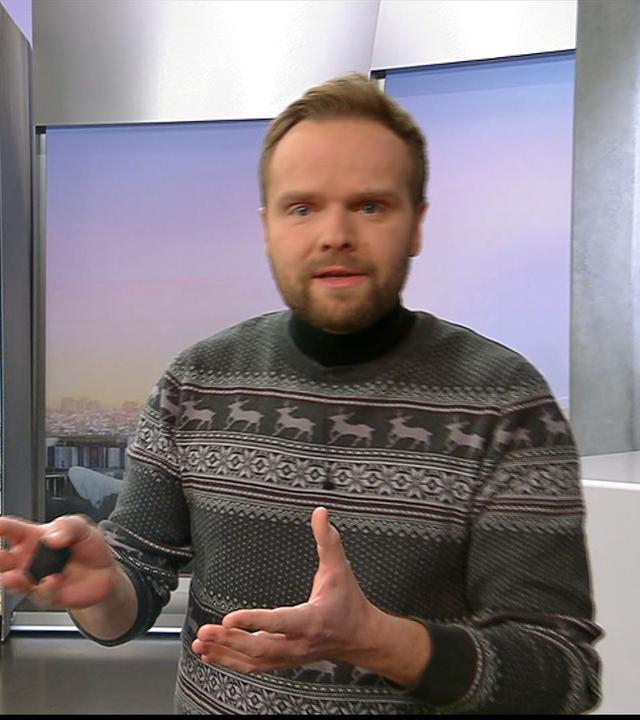 Benjamin Stöwe präsentiert das Wetter