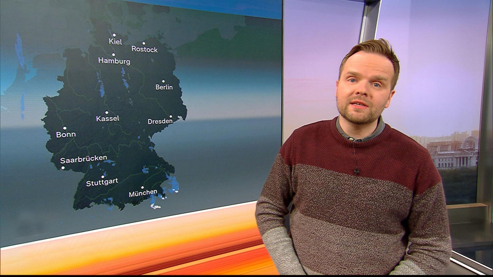Benjamin Stöwe präsentiert das Wetter