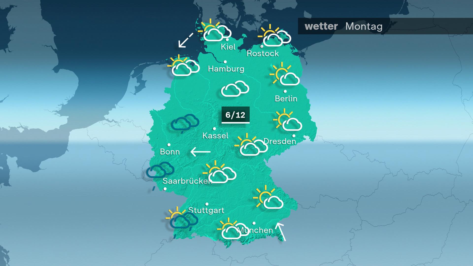 Wettervorhersage für den 26. Februar 2024