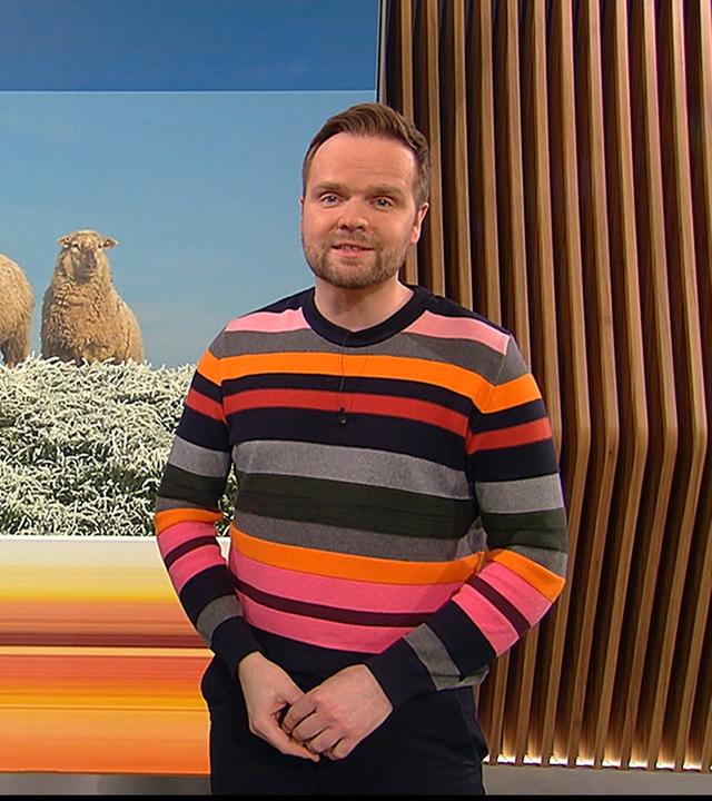 Benjamin Stöwe präsentiert das Wetter