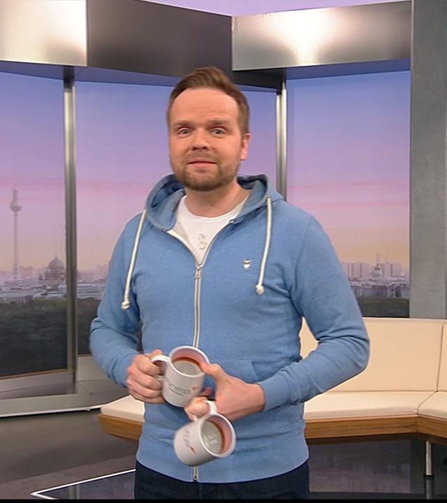 Benjamin Stöwe präsentiert das Wetter