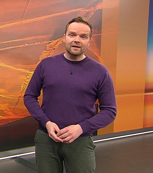 Benjamin Stöwe präsentiert das Wetter