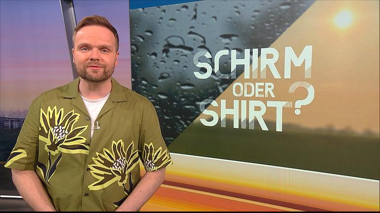 Benjamin Stöwe präsentiert das Wetter