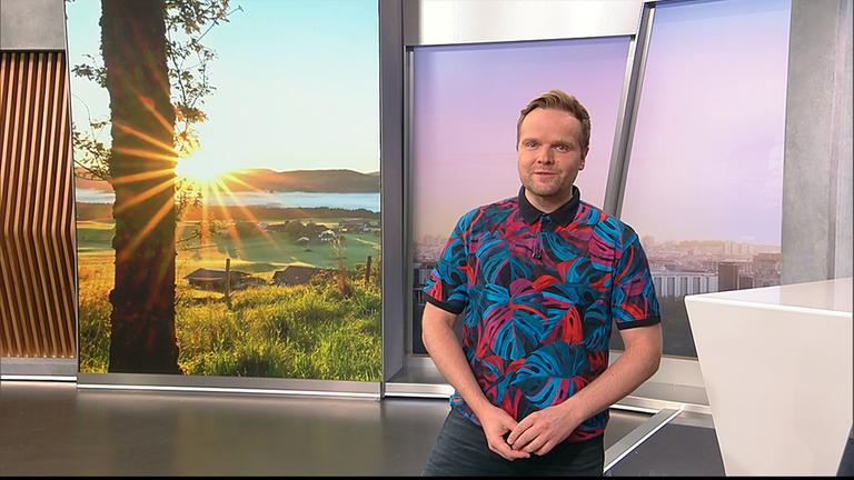 Benjamin Stöwe präsentiert das Wetter