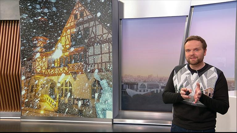 Benjamin Stöwe präsentiert das Wetter