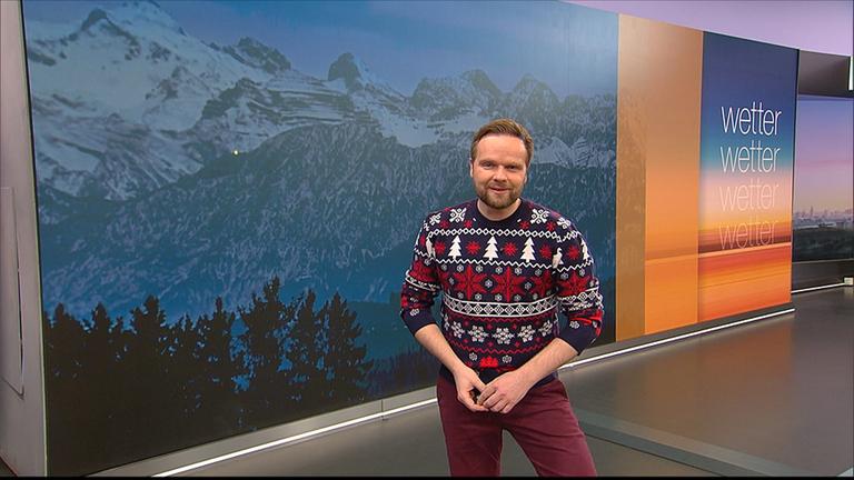 Benjamin Stöwe präsentiert das Wetter