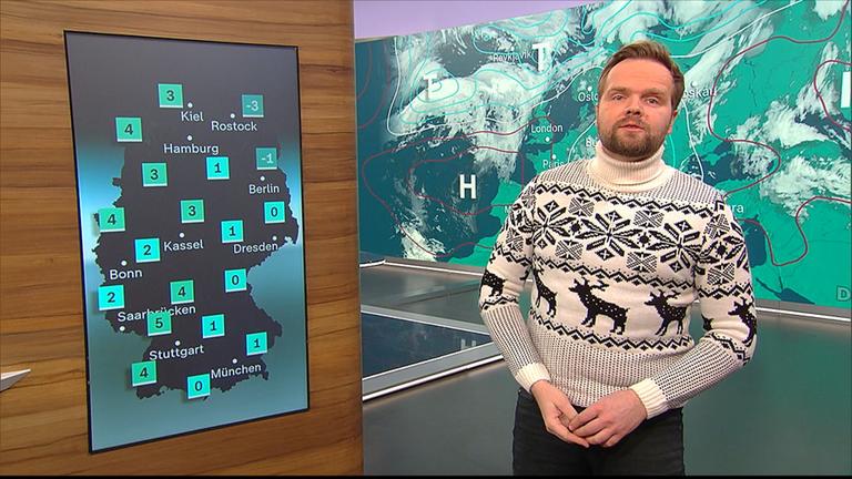 Benjamin Stöwe präsentiert das Wetter