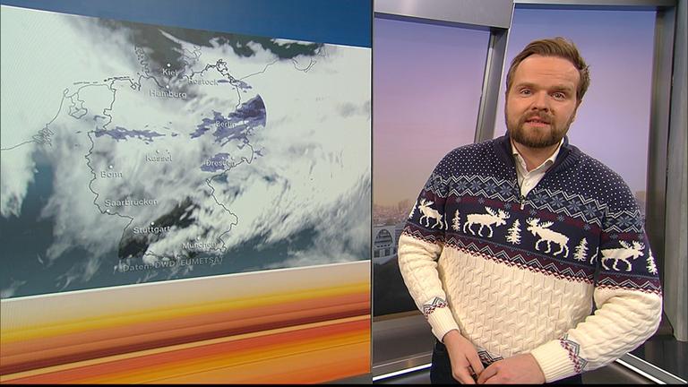 Benjamin Stöwe präsentiert das Wetter