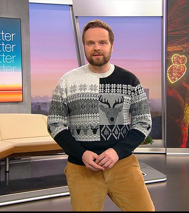 Benjamin Stöwe präsentiert das Wetter