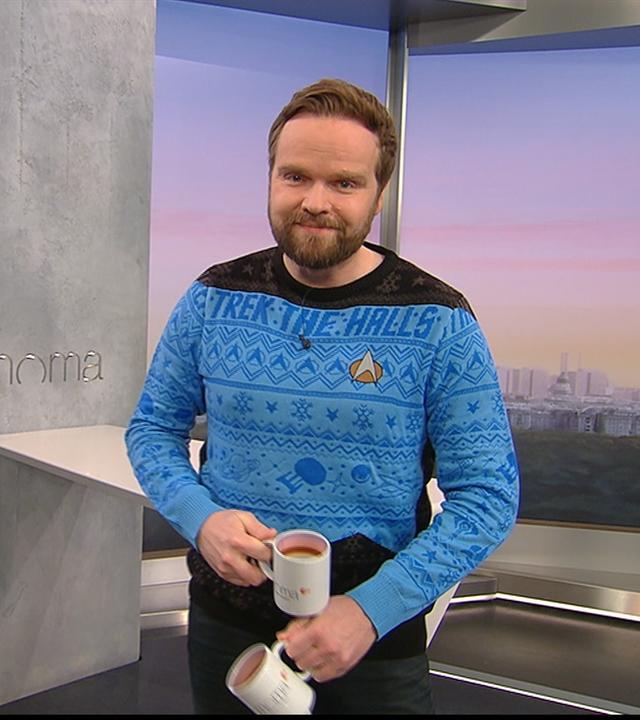 Benjamin Stöwe präsentiert das Wetter