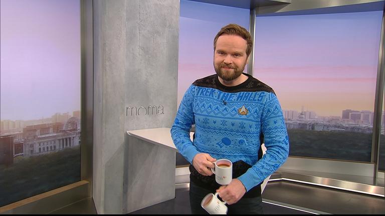 Benjamin Stöwe präsentiert das Wetter