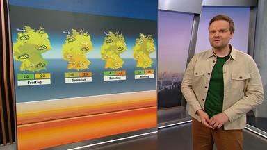 Benjamin Stöwe präsentiert das Wetter