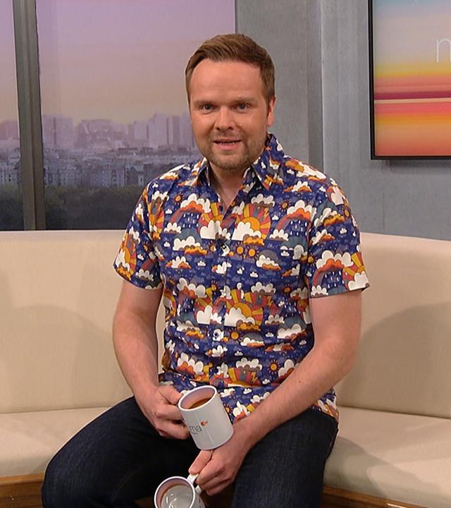 Benjamin Stöwe präsentiert das Wetter