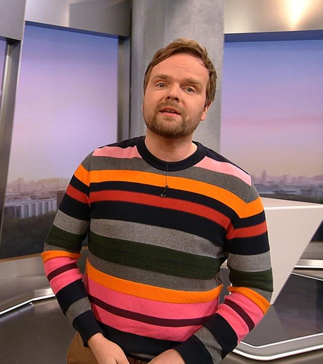 Benjamin Stöwe präsentiert das Wetter