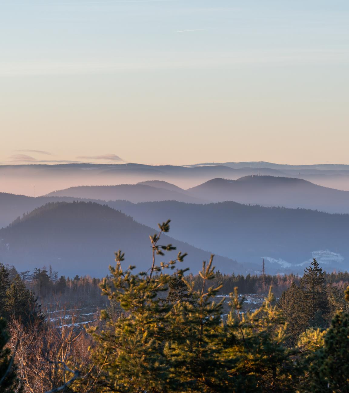 Eine Berglandschaft in Baden-Württemberg
