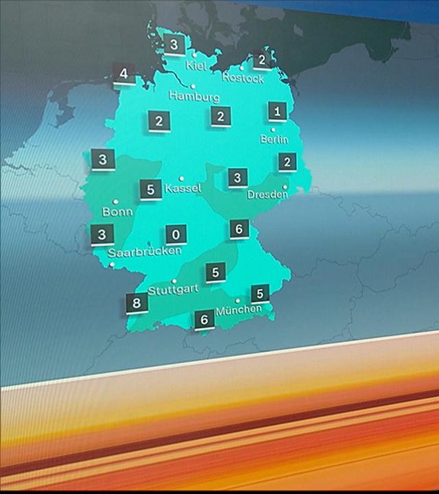 So wird das Wetter am Dienstag
