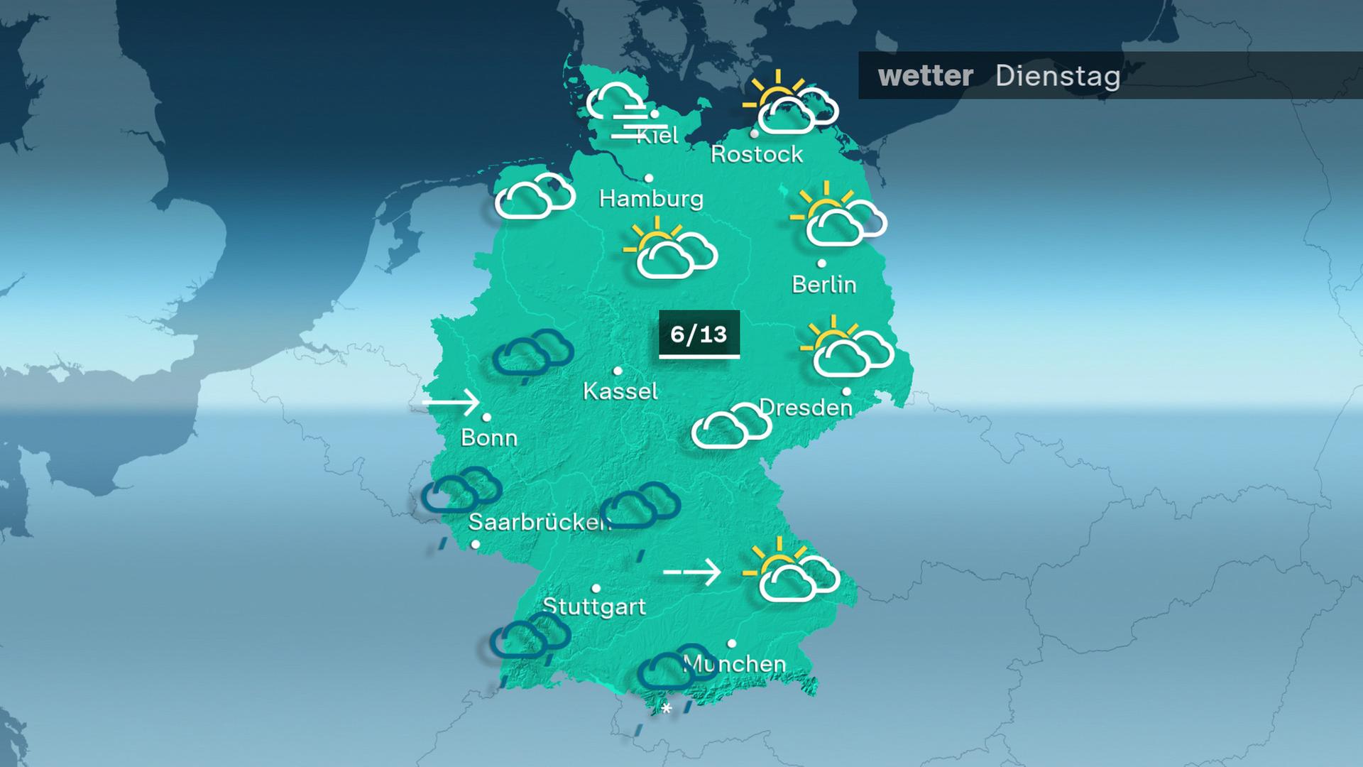 Wettervorhersage, 12. März 2024