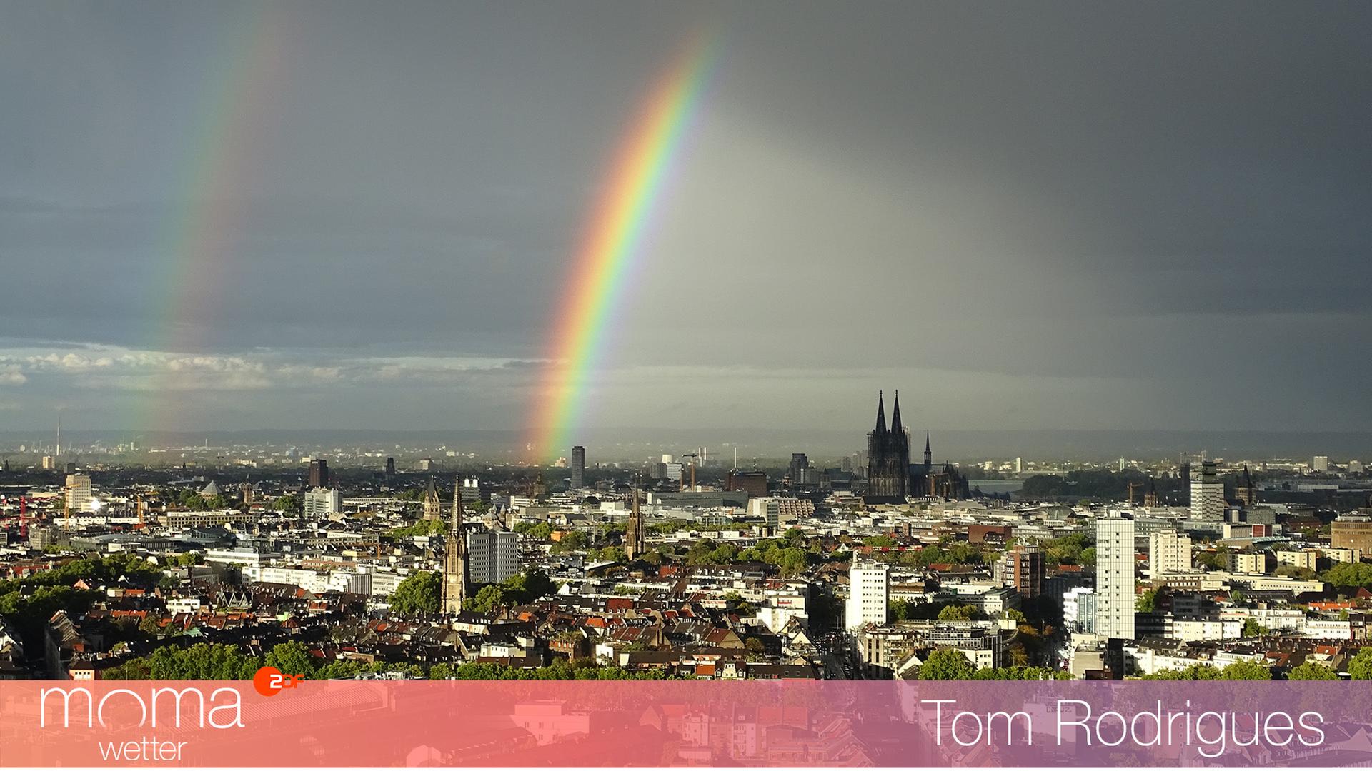 Regenbogen über Köln