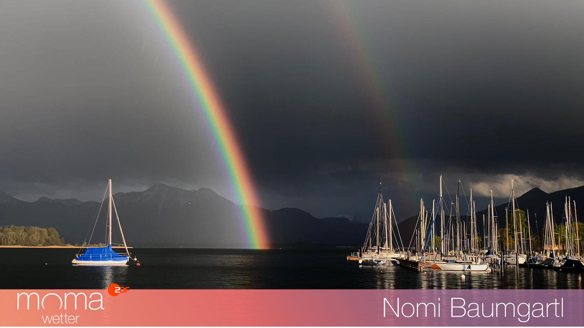 Regenbögen überm Chiemsee