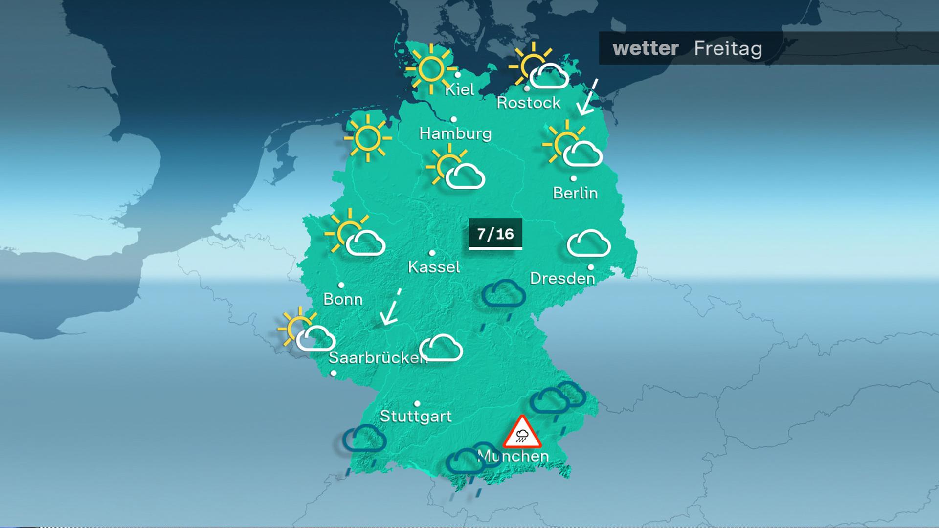 Wetterkarte: Vorhersage für den 03.10.2024