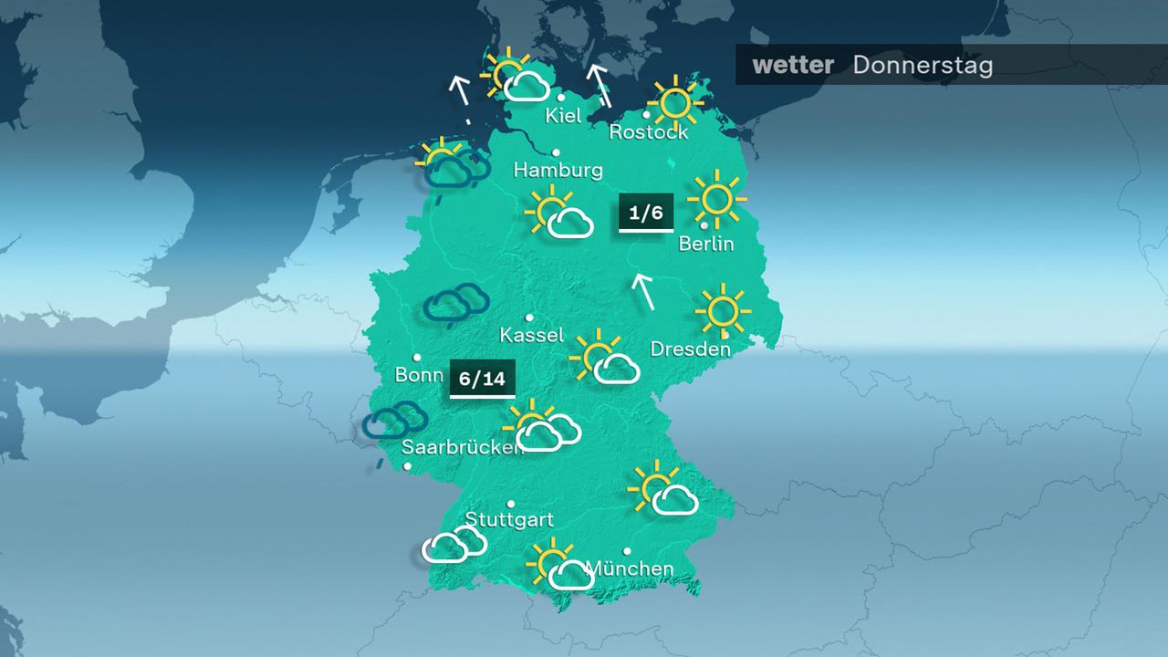 Das Wetter am Donnerstag, 20. Februar 2025