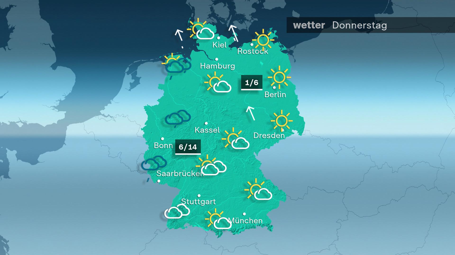 Das Wetter am Donnerstag, 20. Februar 2025