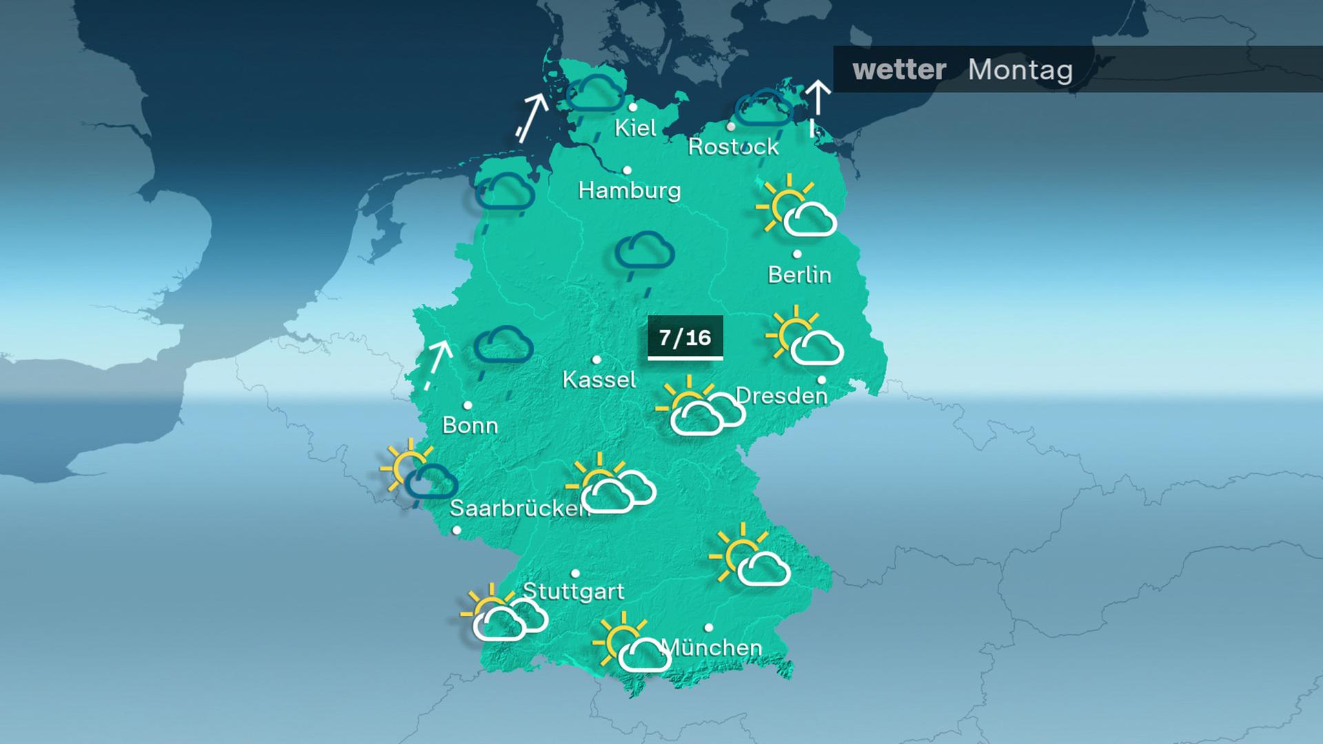 Wetterkarte: Vorhersage für den 24.02.2025