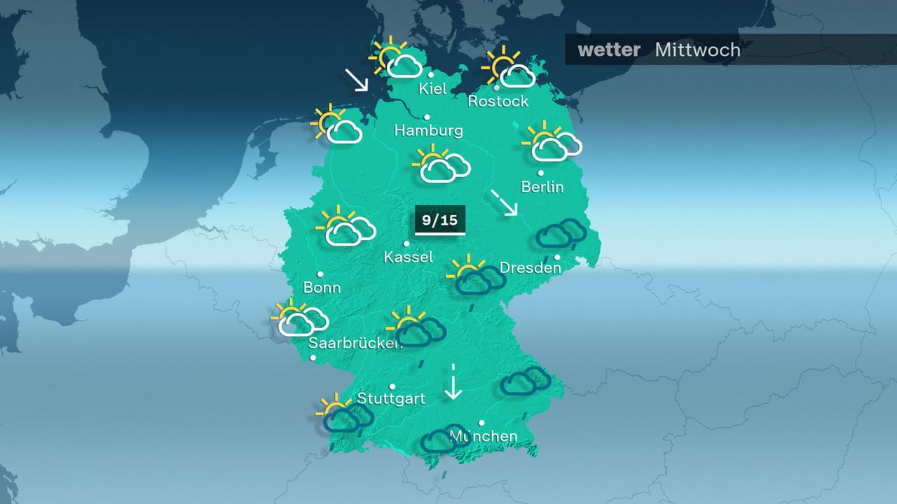 Wetter am Mittwoch 26.03.2025