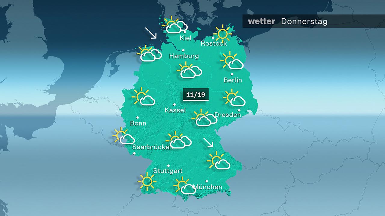 Das Wetter am Donnerstag 10.04.2025