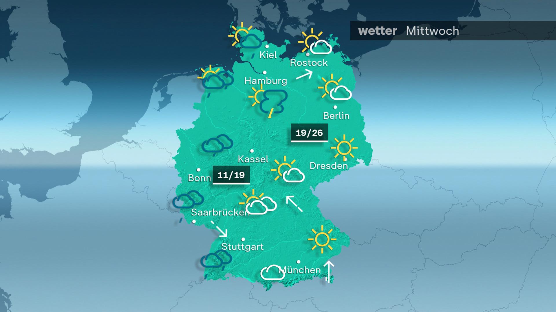 Wetter am Mittwoch 16.04.2025