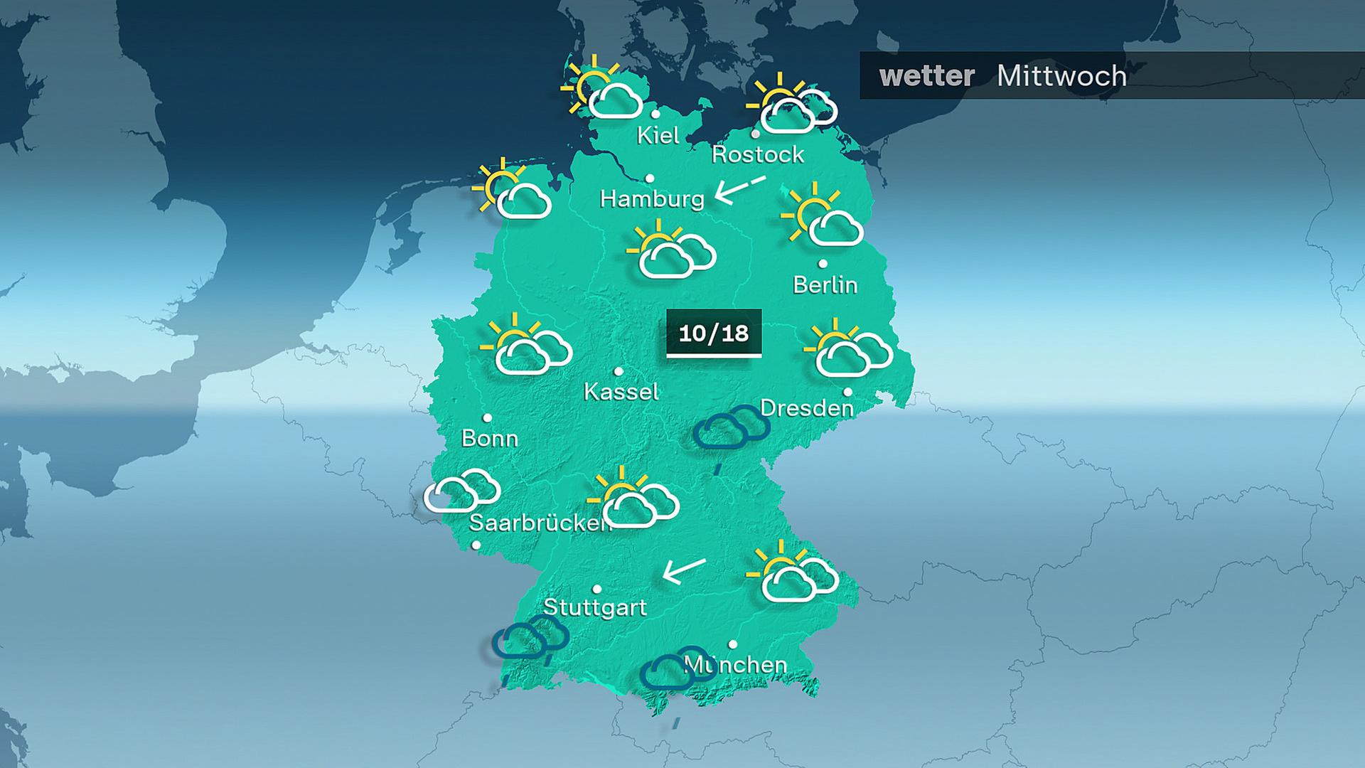 Wetter am Mittwoch 07.05.2025