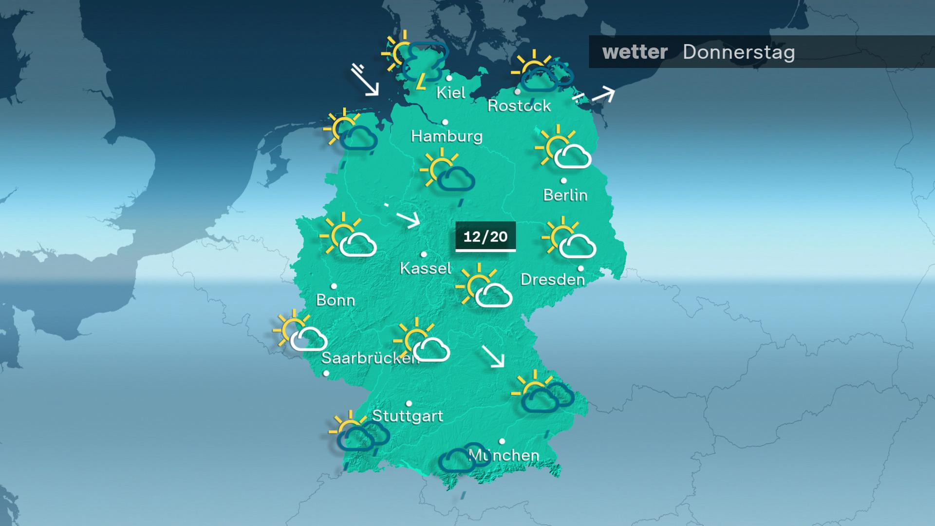 Das Wetter am Donnerstag 22.05.2025