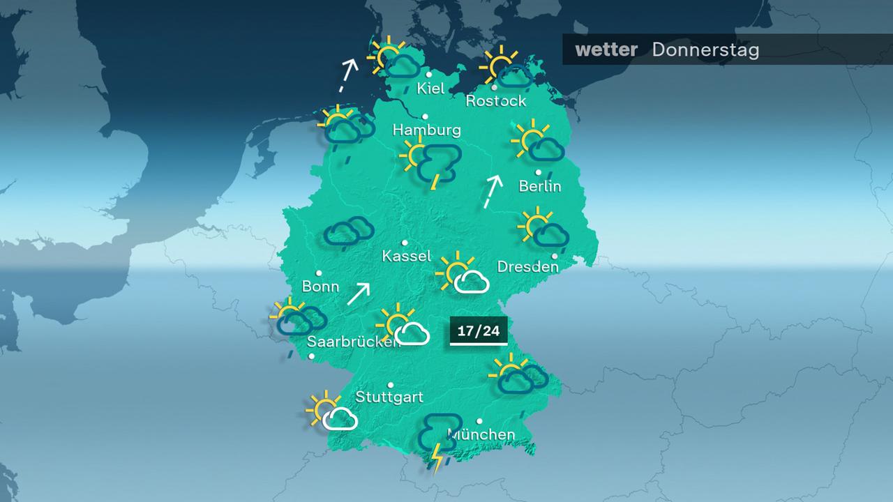 Das Wetter am Donnerstag 29.05.2025
