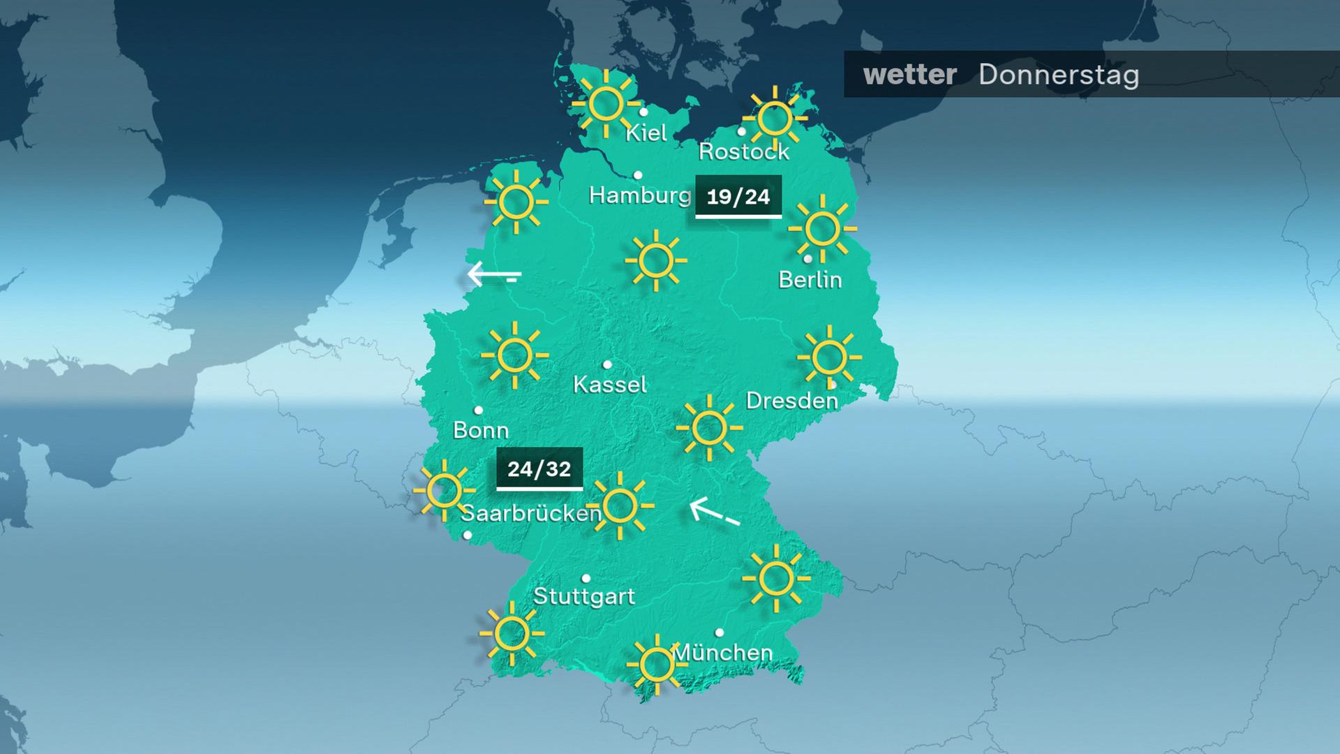 Das Wetter am Donnerstag 12.06.2025