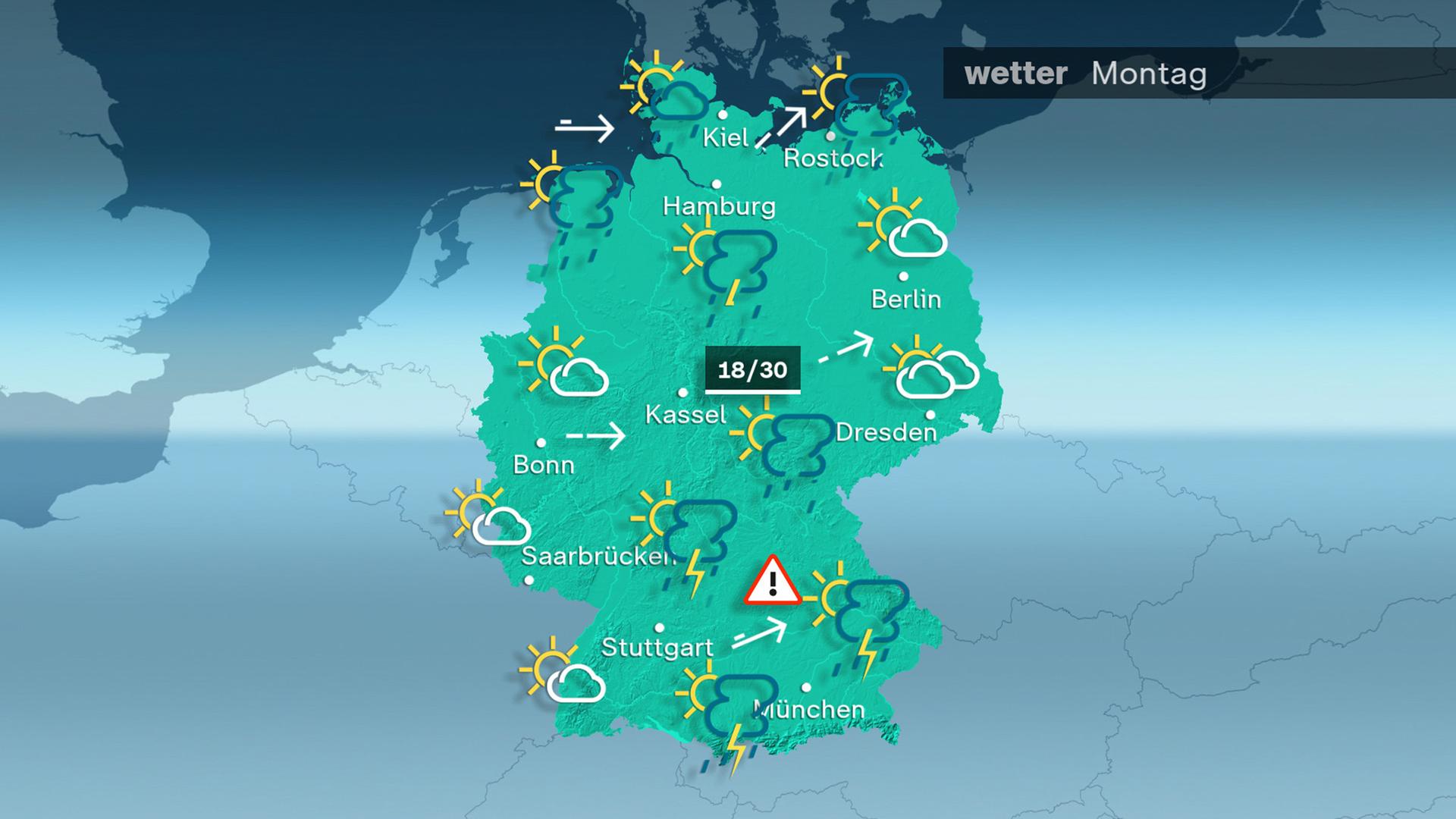 ZDFheute Wetter - Montag - 23.06.2025 