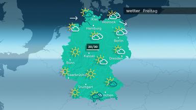 Das Wetter am Freitag 04.07.2025